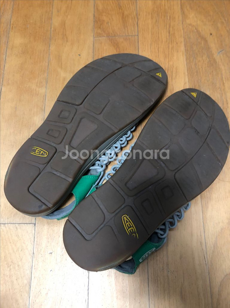 킨 keen 유니크 샌들 슬리퍼 그레이 그린 280--7