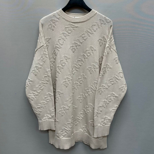 발렌시아가 로고패턴 오버사이즈 니트 ( 여성 오버핏 )