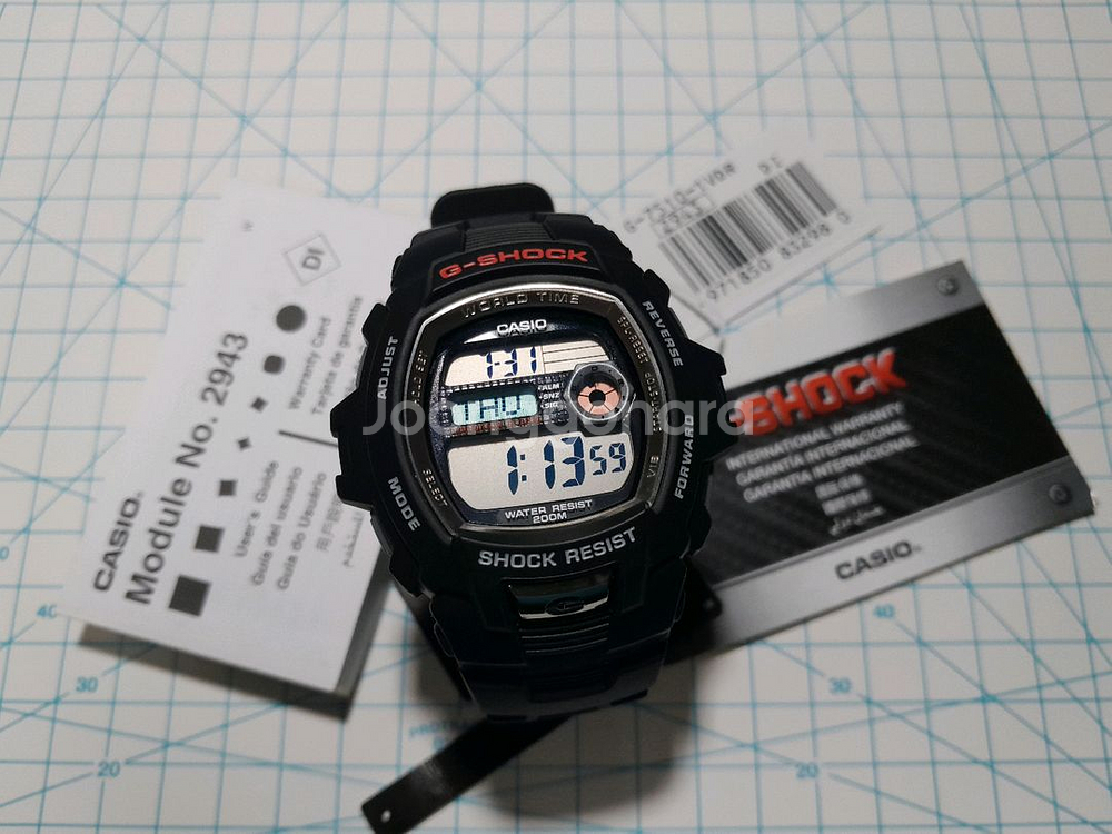 카시오 지샥 진동알람 G7510--2