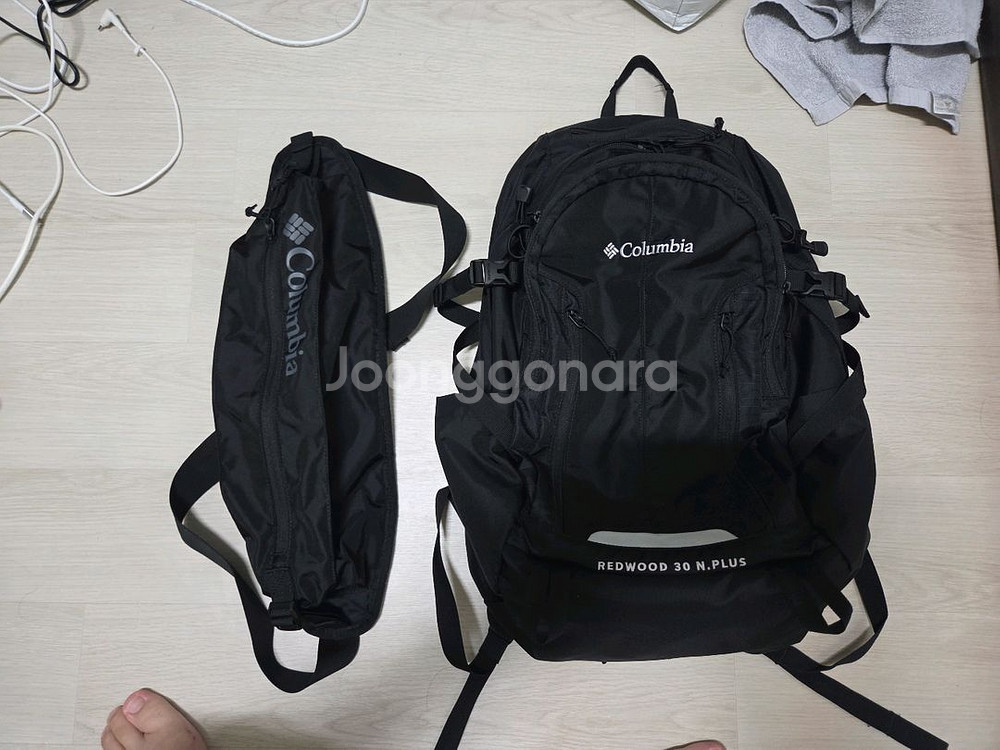 콜롬비아 백팩 + 목걸이형 선풍기--0