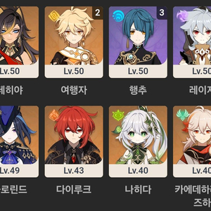 원신 굿즈(카즈하, 클로린드, 나히다 등)