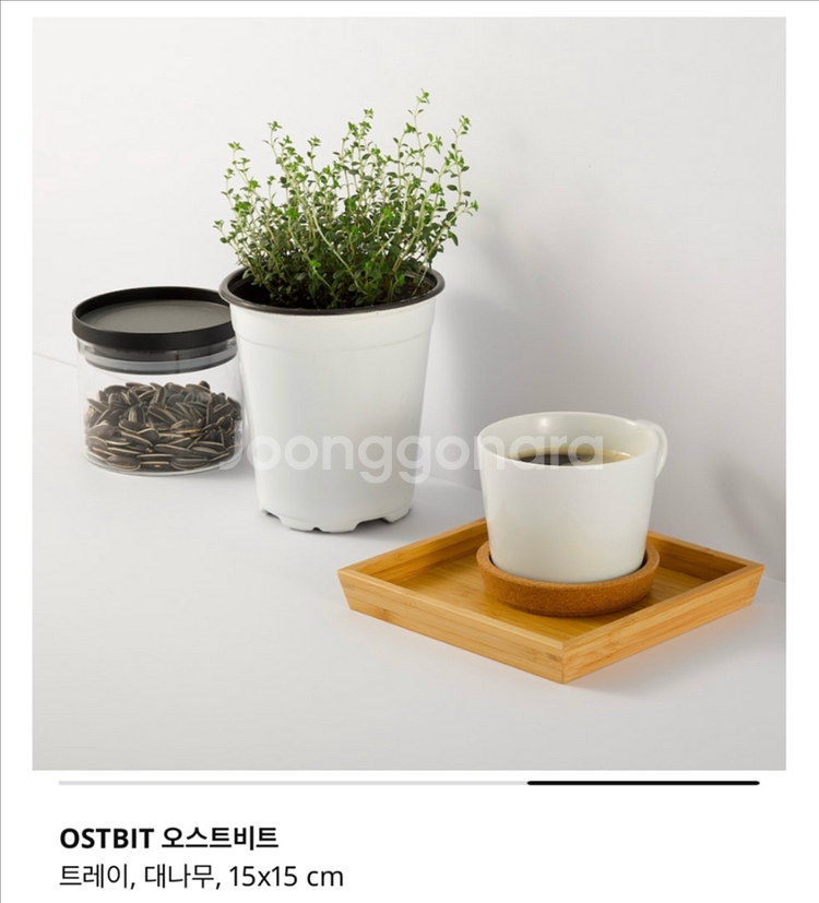 이케아 오스트비트 OSTBIT 트레이 2개--2