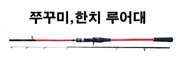 쭈꾸미 갑오징어 돌문어 낚시대 2대--1