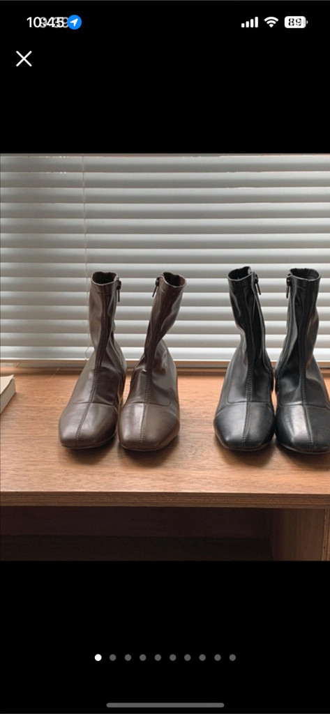 위드윤 노들 앵클부츠 230/블랙--0