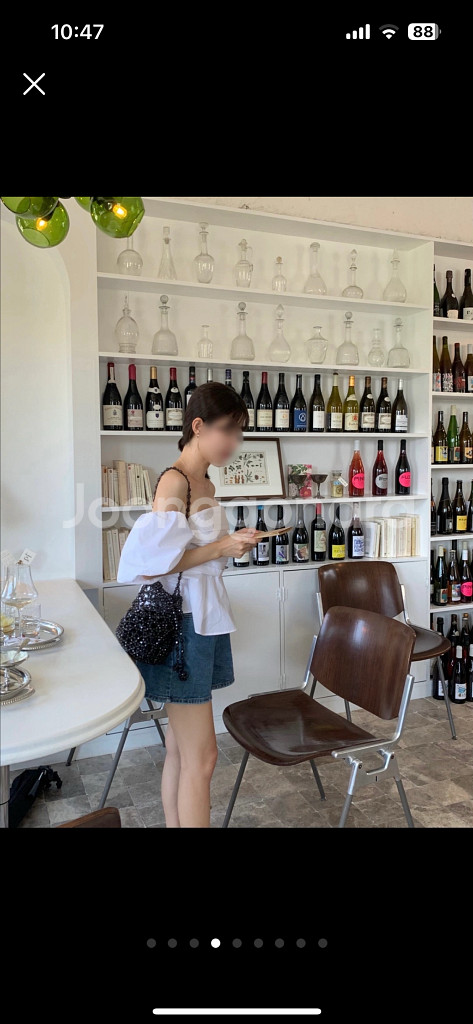 퍼프 오프숄더 블라우스--3