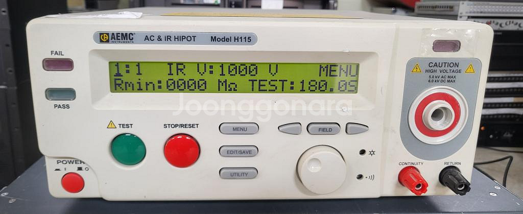 AEMC AC & IR Hipot Tester H115--0