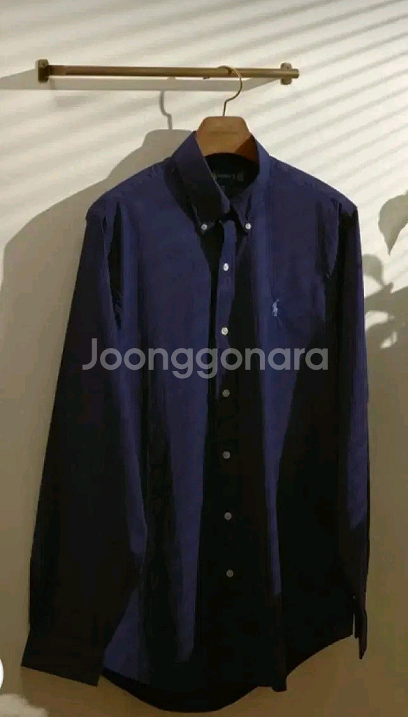 폴로 랄프로렌 커스텀핏 포플린 셔츠 네이비 XL--0