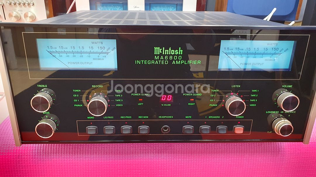 메킨토시MA6800인티앰프민트급/설명서/재입고--4
