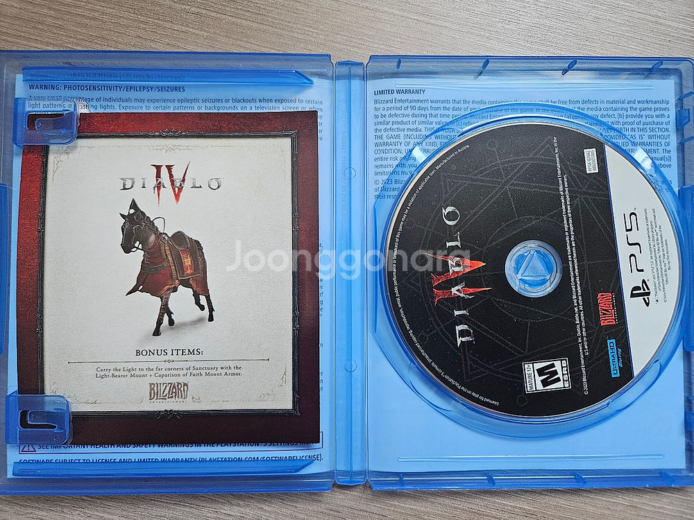 ps5 피의거짓 디아블로4 타이틀 팝니다.--2