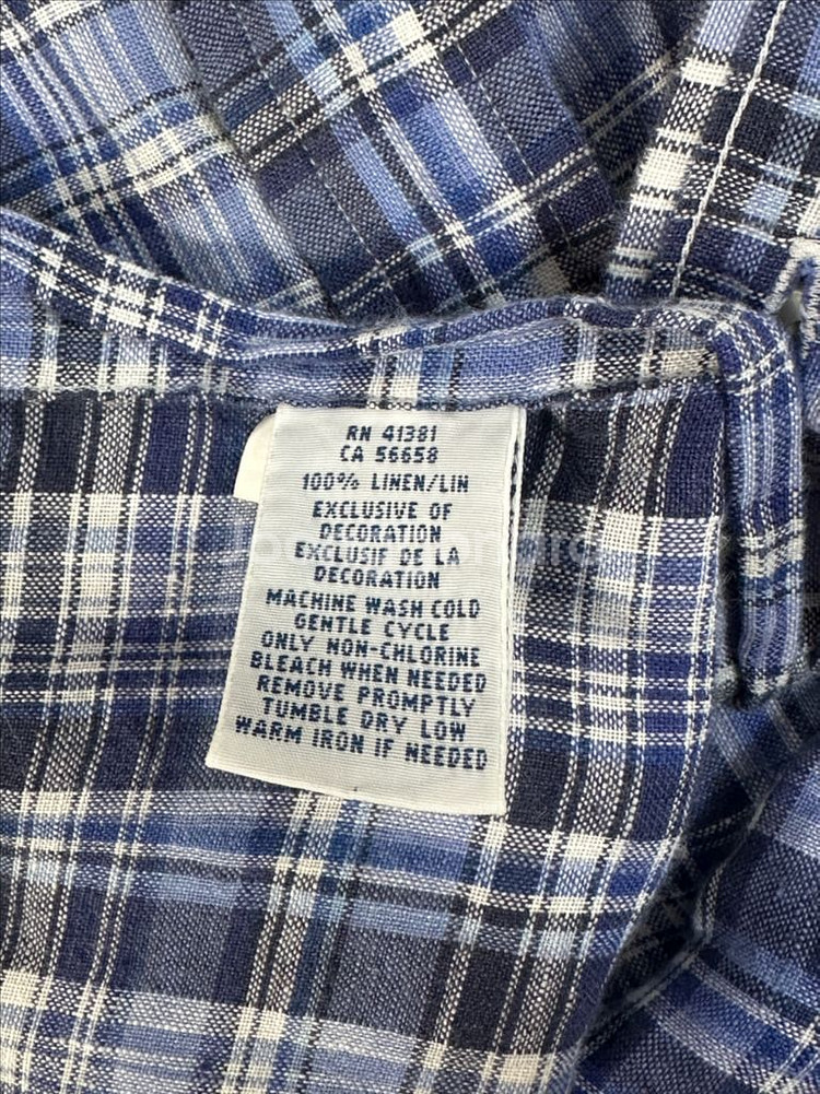 폴로 랄프로렌 린넨 체크셔츠 S(98)--9