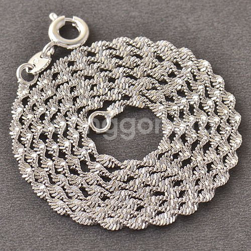 새 925 실버 도금 56cm 목걸이 선물--0