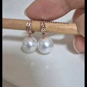 14k 원터치 컷팅 진주귀걸이