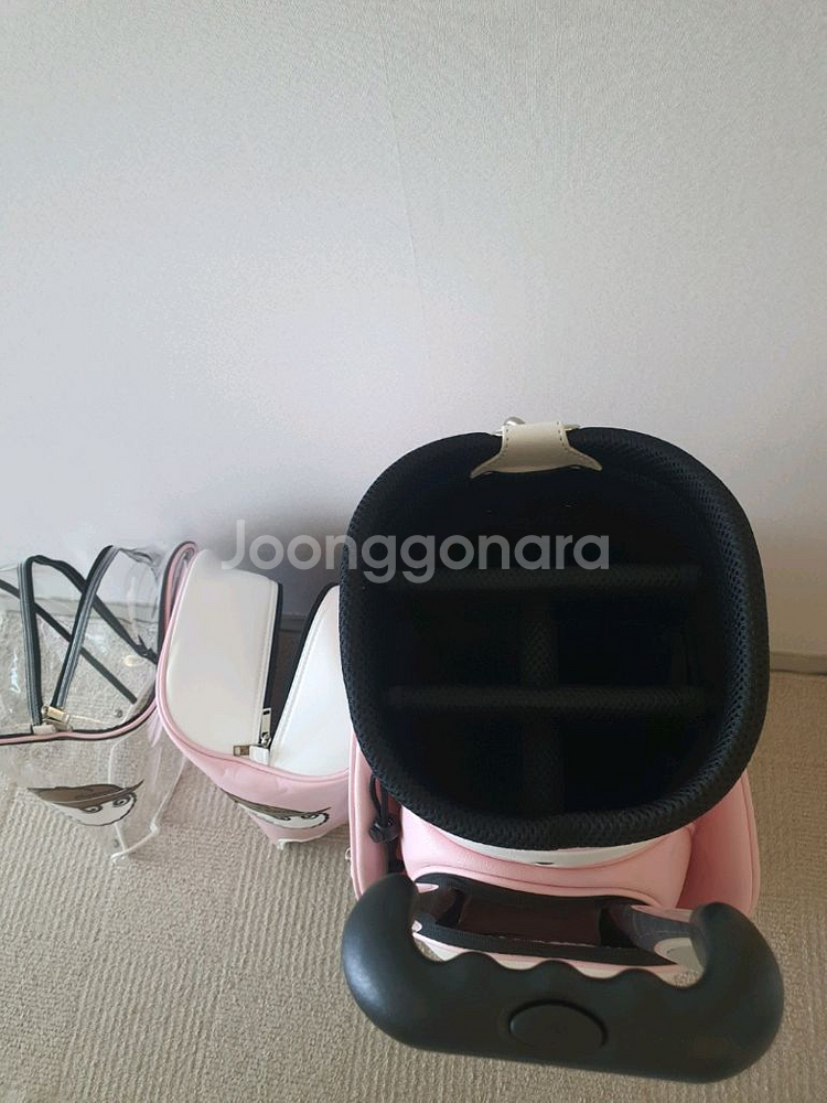 말본골프백 캐디백 트롤리 바퀴형 핑크--8