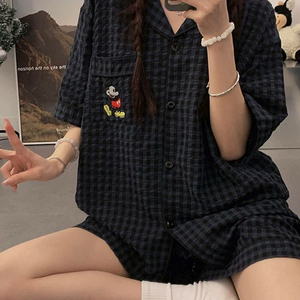 (새상품)미키마우스 체크 파자마