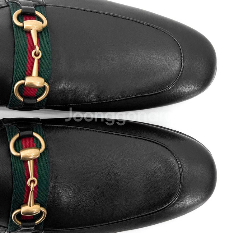 [9] 구찌 남성 웹 홀스빗 폴더블 레더 슬립온 로퍼--3