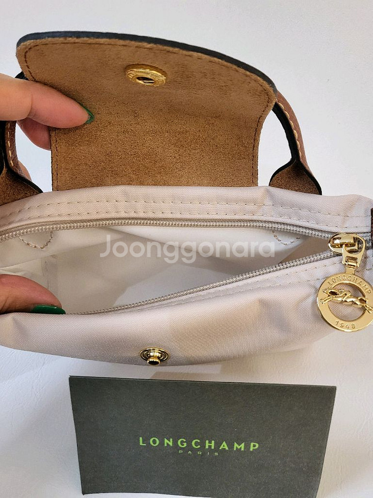 [새상품] 롱샴 르 플리아쥬 오리지널 핸들파우치 페이퍼--5