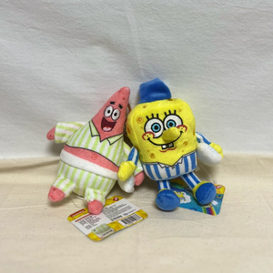 (새상품) 일괄 파자마 잠옷 뚱이&스폰지밥 인형 키링