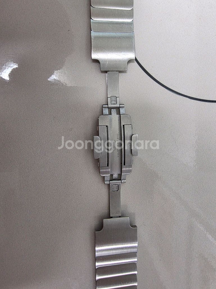 정품 애플워치 실버 링크 브레이슬릿 38mm--0