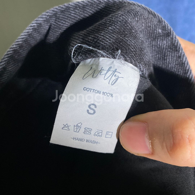S)여성 흑청 와이드 스트레이트 데님 청바지--8