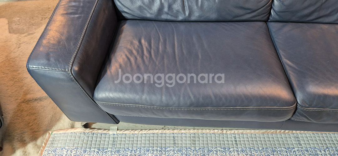 나뚜찌에디션 전체 천연가죽 3+1인 소파--6