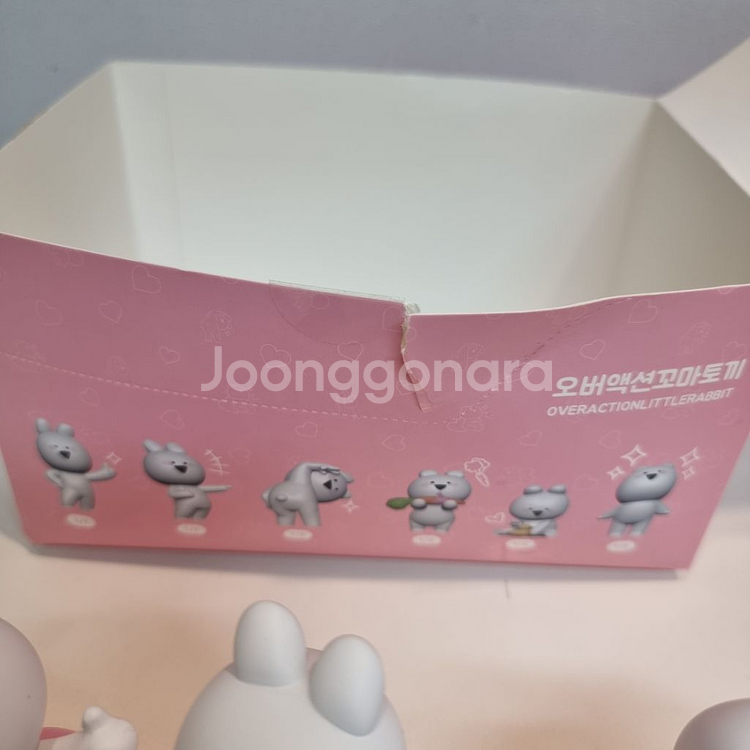 오버액션꼬마토끼 피규어 6종 일괄--2