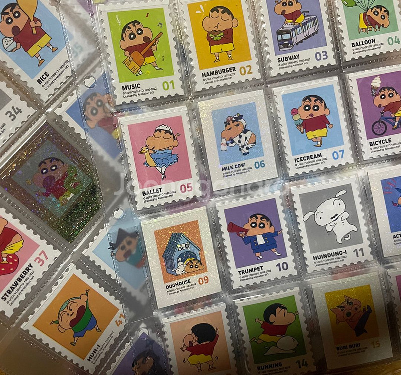 짱구우표 스키커 전종 판매--0