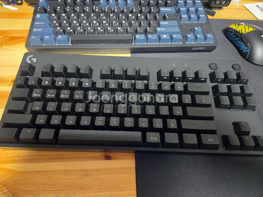 로지텍 PRO TKL GX BLUE 키보드 급처--0