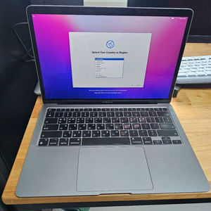 맥북에어 m1 8gb 256gb 배터리 98프로 52만
