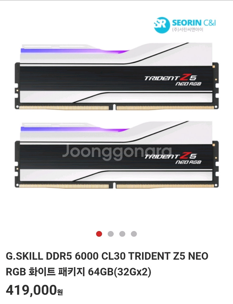 지스킬 트라이던트 ddr5 6000 cl30 64gb--0