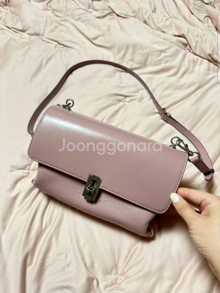 분크 바게트백 더스티핑크--1