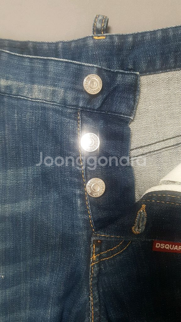 [46] 정품 디스퀘어드2 페인트스플래트 섹시트위스트진--5