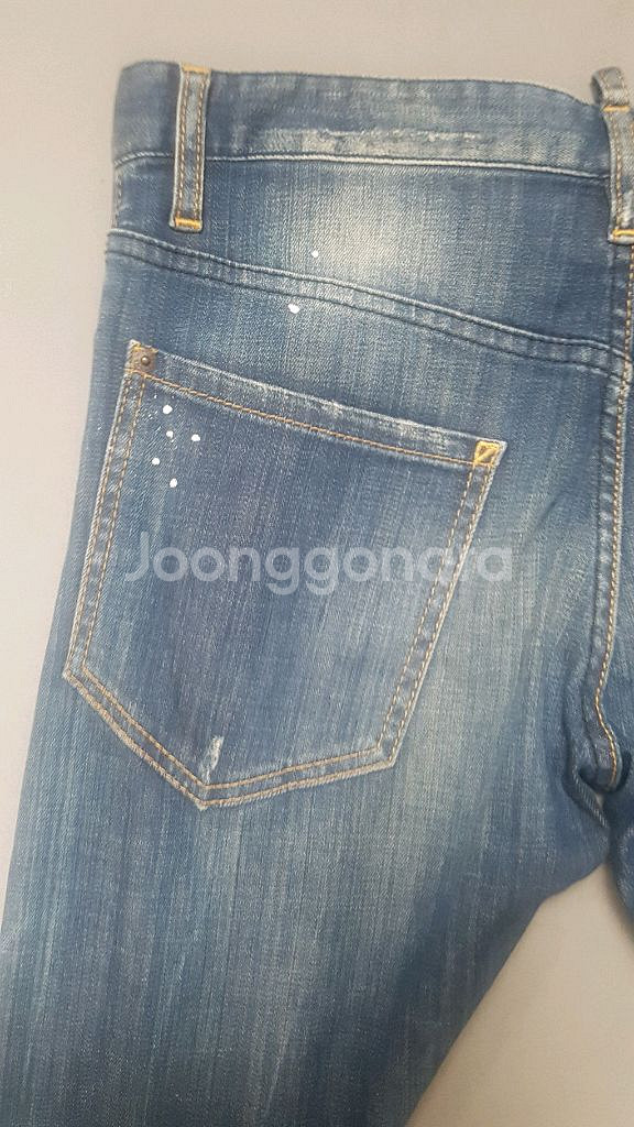 [46] 정품 디스퀘어드2 페인트스플래트 섹시트위스트진--7