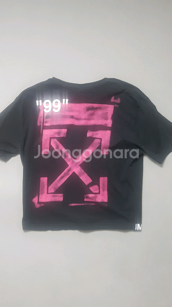 [S] 오프화이트 19SS 스텐실 오버핏 티셔츠 리폼--0