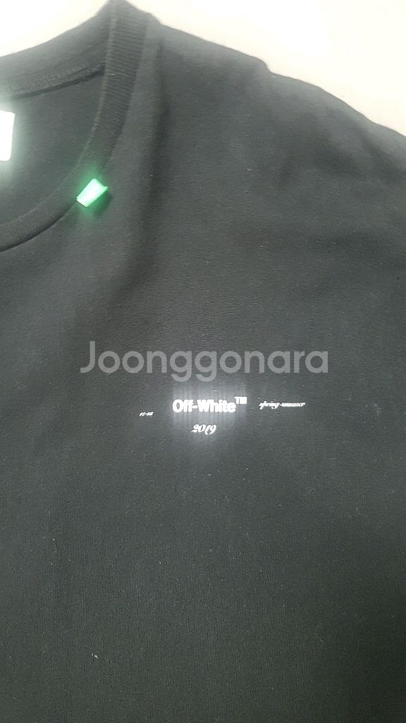 [S] 오프화이트 19SS 스텐실 오버핏 티셔츠 리폼--3