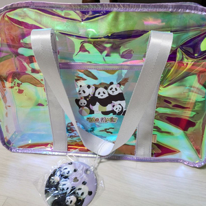 바오패밀리 홀로그램 비치백 새상품