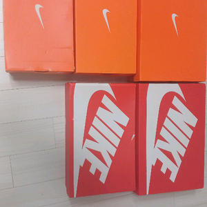 NIKE 나이키 박스 5개(레드2개+오렌지3개)