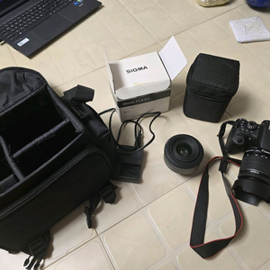 캐논750D 18-55mm렌즈 시그마 아트삼식이까지팜