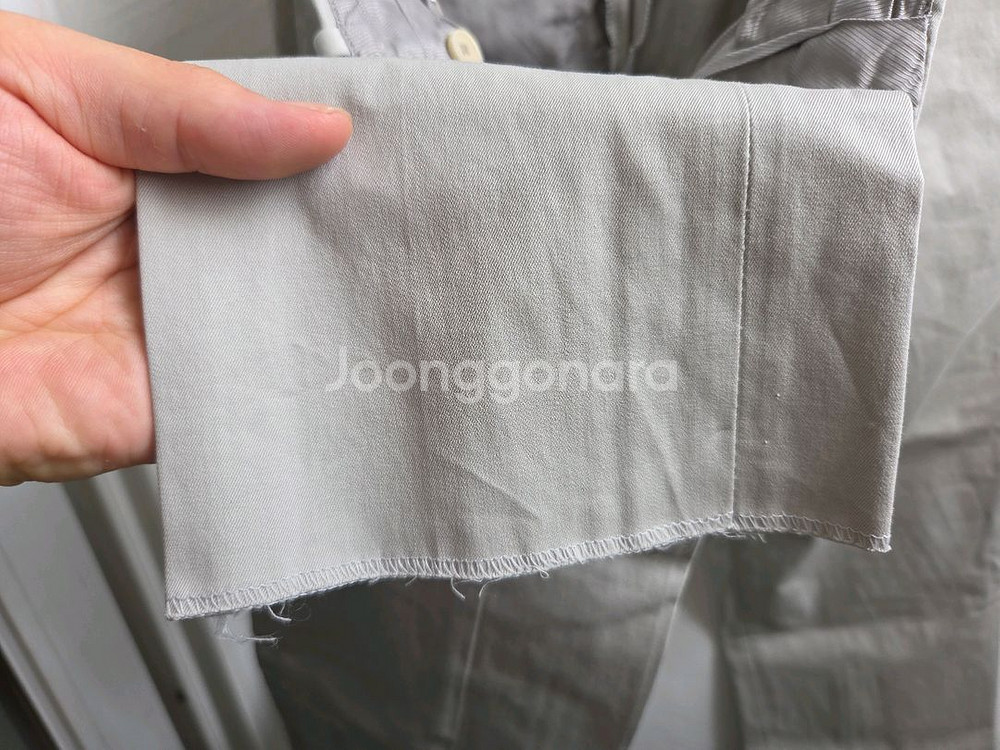 닐바렛 베이지색 고급진 면바지 2사이즈--5