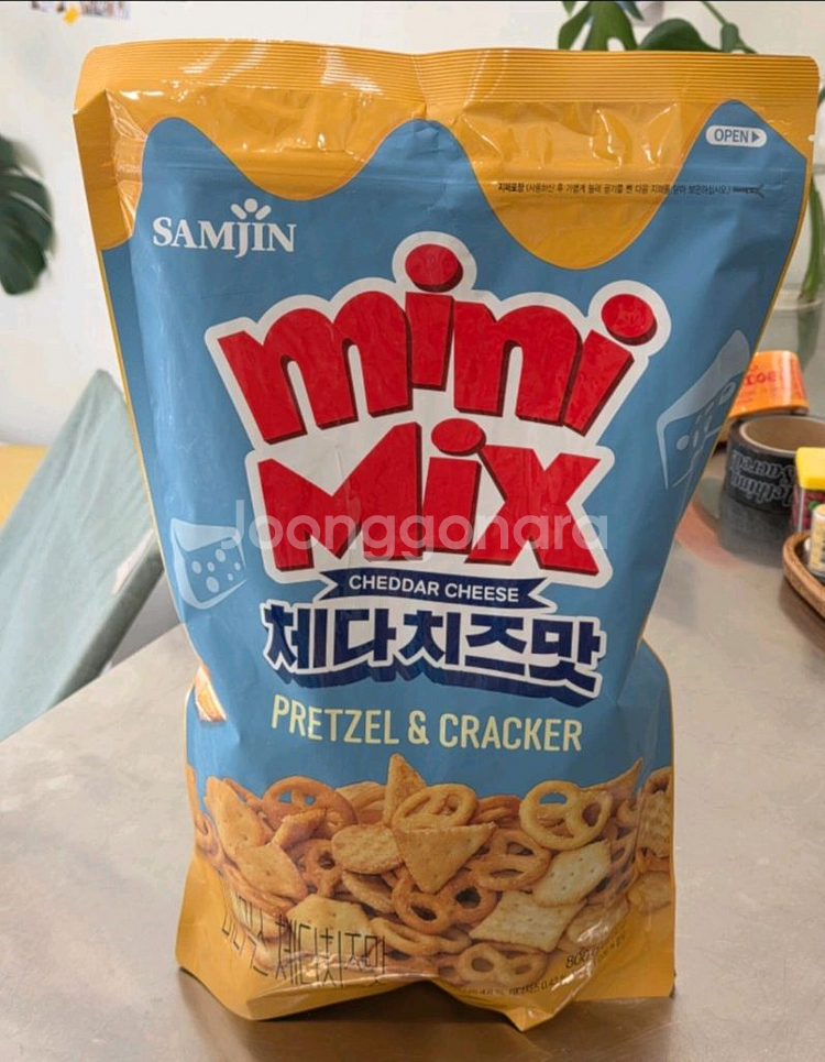 삼진 미니믹스 체다치즈맛 과자--0