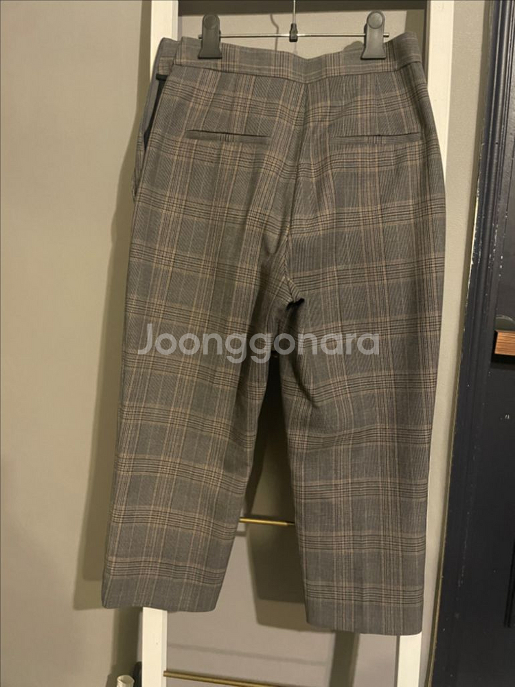 산드로 체크무늬 바지 36사이즈--1