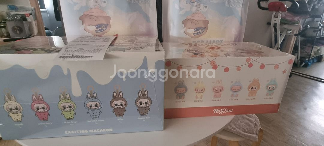 라부부 놀자 한셋(6p) 마카롱한셋(6p) 수상한편의--0