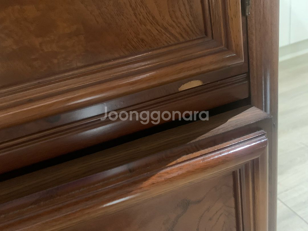 리바트 앤틱 원목 옷장 무료나눔--5