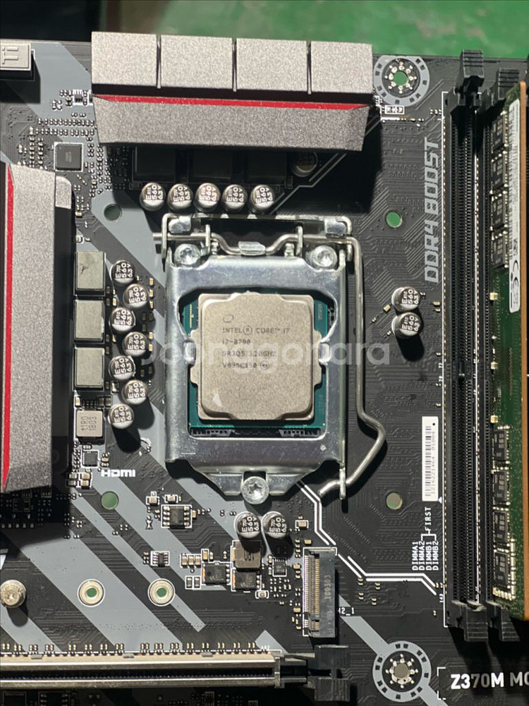 i7-8700 cpu z370m 보드 set--1