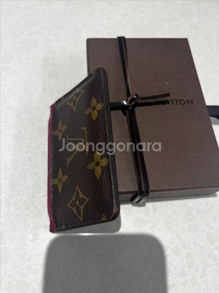 (정품)루이비통 푸시아 카드지갑--2