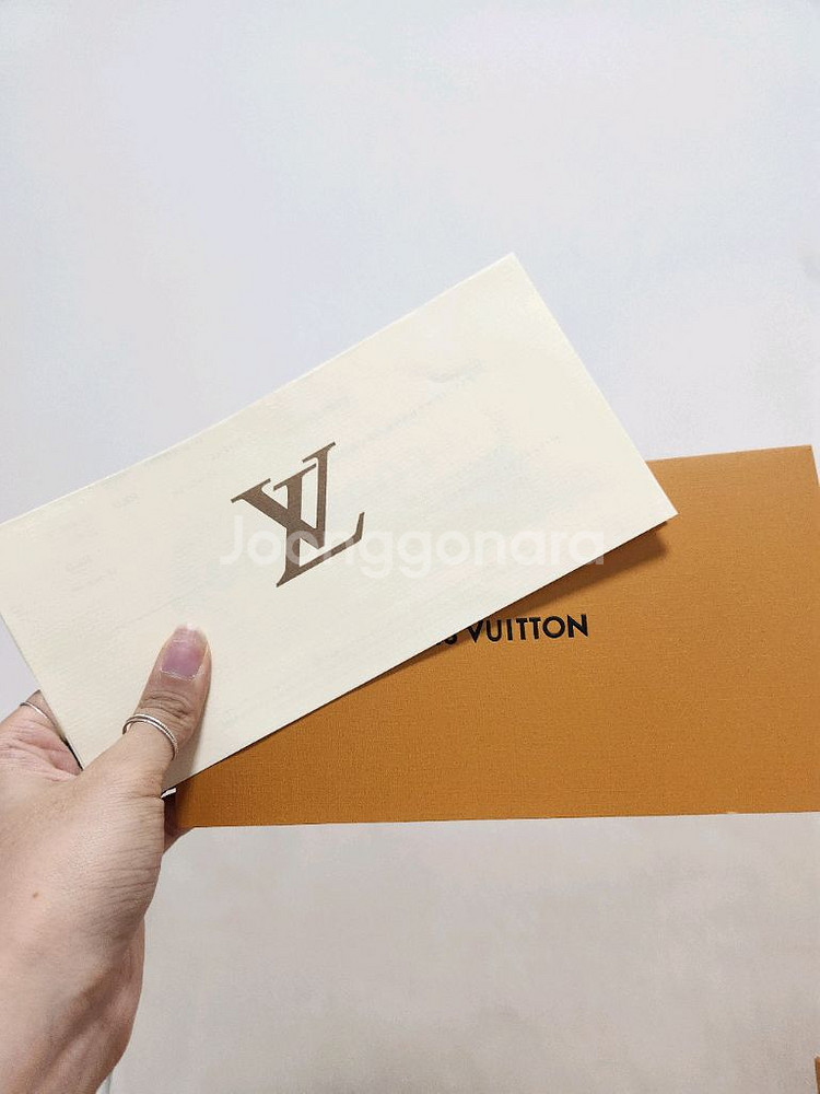 [대형] 루이비통쇼핑백 + 박스 + 엽서 + 리본--9