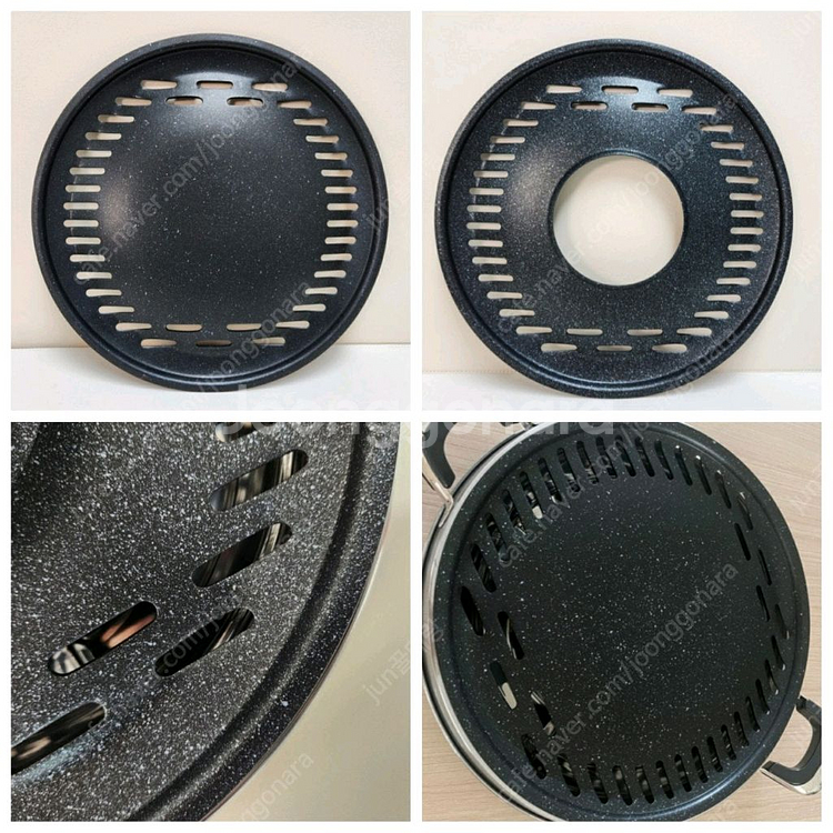 로스타 테이블 가스버너 뚝배기 중앙타공 고기 삼겹살불판--3