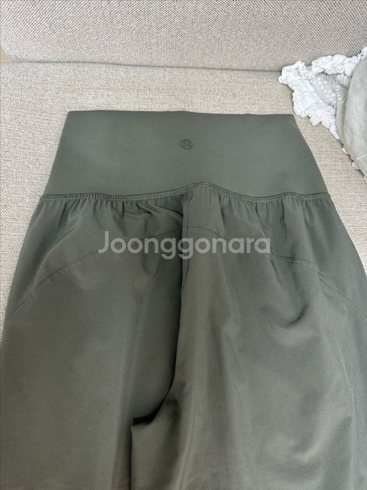룰루레몬 와이드 팬츠 7부 8부 카키 4 S사이즈--0