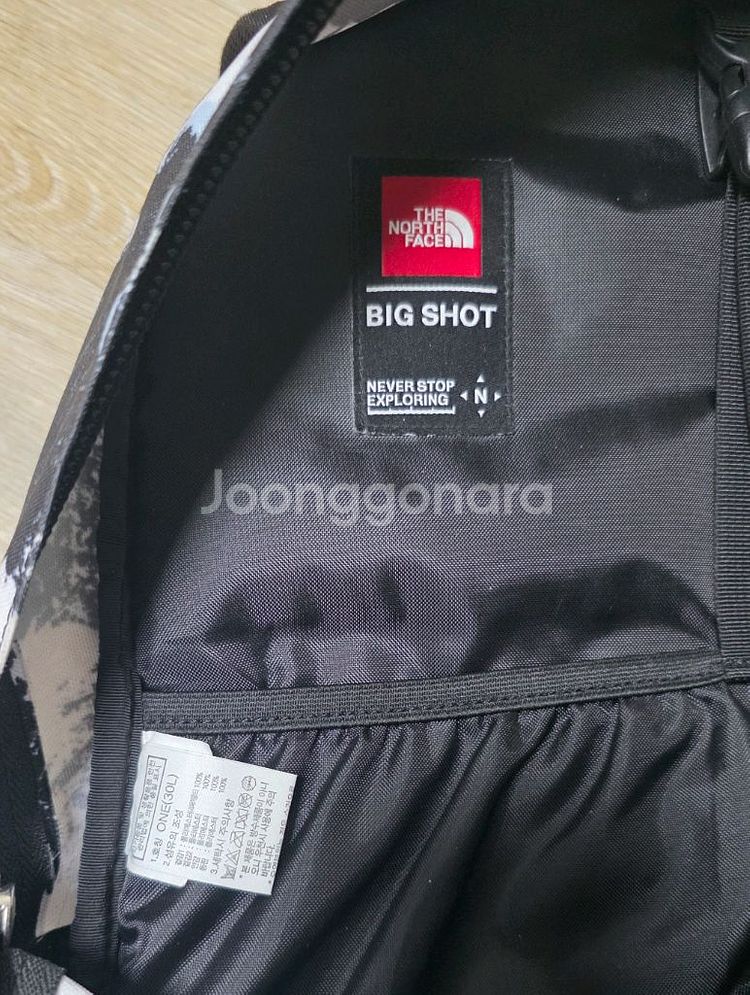 노스페이스 빅샷 BIG SHOT 등산배낭 카모--5