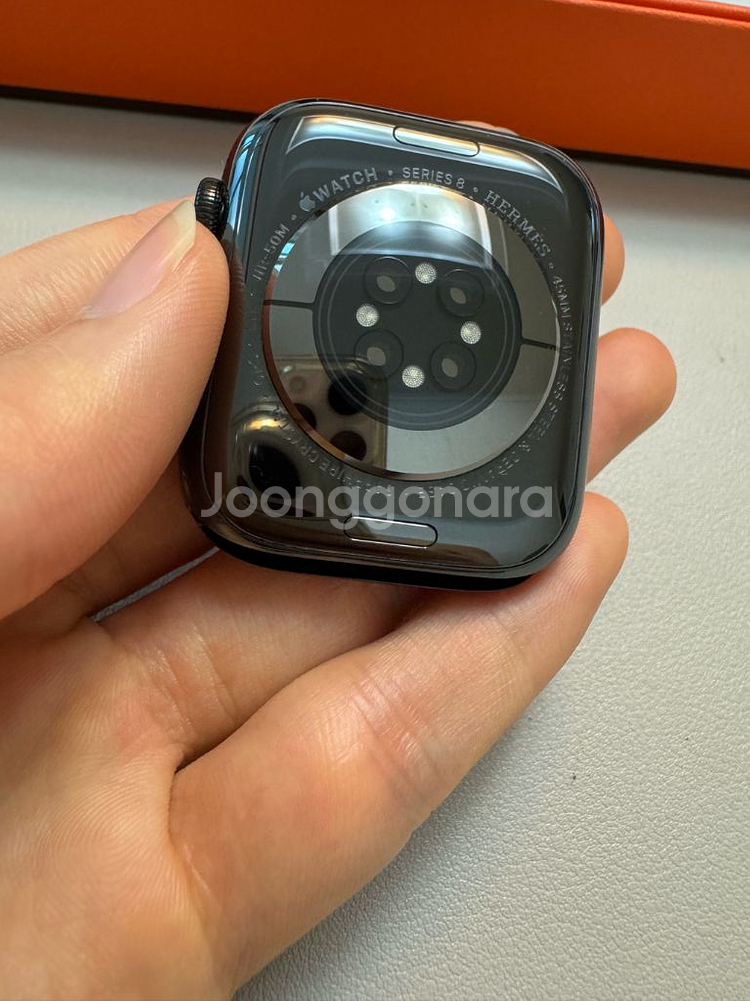 애플워치8 에르메스 45mm 스페이스블랙--1