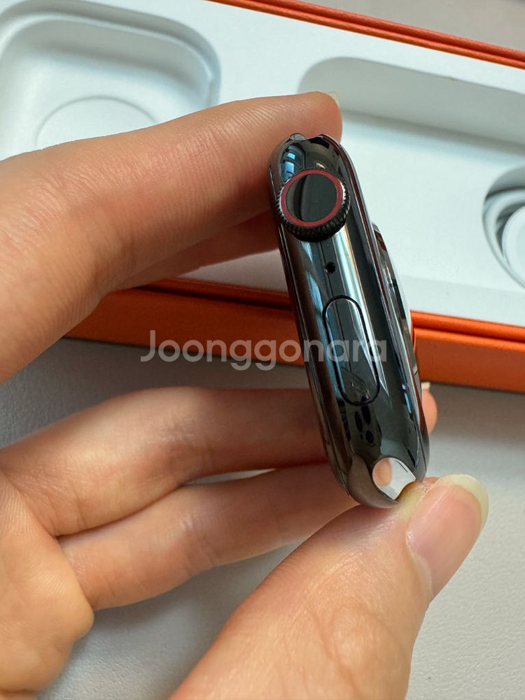 애플워치8 에르메스 45mm 스페이스블랙--2